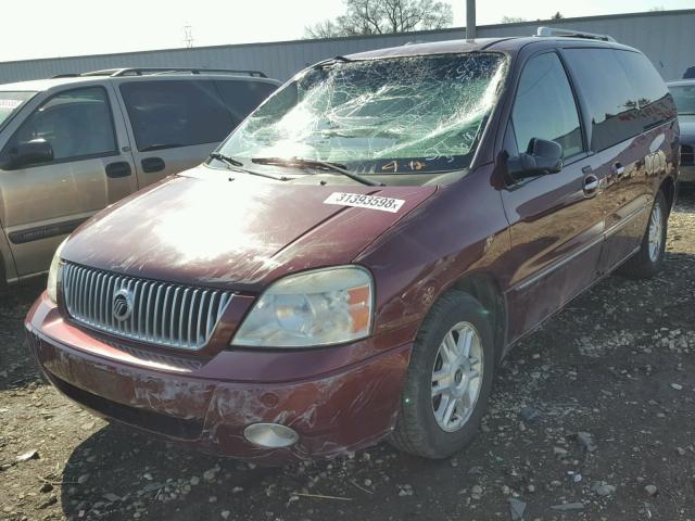 2MRDA22217BJ00896 - 2007 MERCURY MONTEREY L RED photo 2