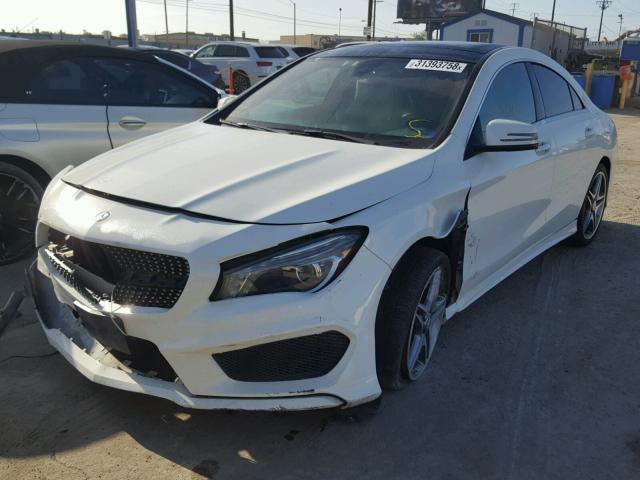 WDDSJ4EB6FN178410 - 2015 MERCEDES-BENZ CLA 250 WHITE photo 2