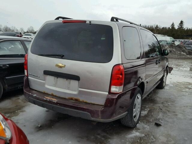 1GNDV23107D200129 - 2007 CHEVROLET UPLANDER L 红色 照片 4