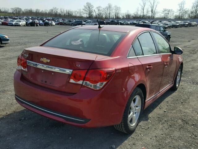 1G1PC5SB1D7309399 - 2013 CHEVROLET CRUZE LT RED photo 4