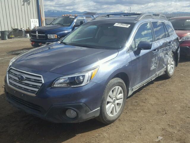 4S4BSACCXH3302741 - 2017 SUBARU OUTBACK 2. BLUE photo 2