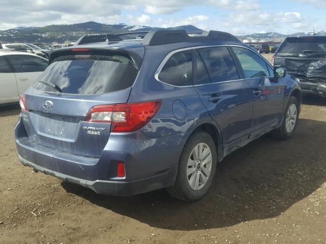 4S4BSACCXH3302741 - 2017 SUBARU OUTBACK 2. BLUE photo 4