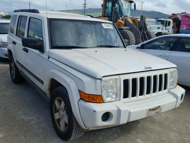 1J8HH48K06C204967 - 2006 JEEP COMMANDER WHITE photo 1