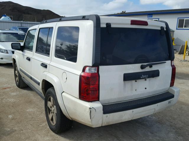 1J8HH48K06C204967 - 2006 JEEP COMMANDER WHITE photo 3