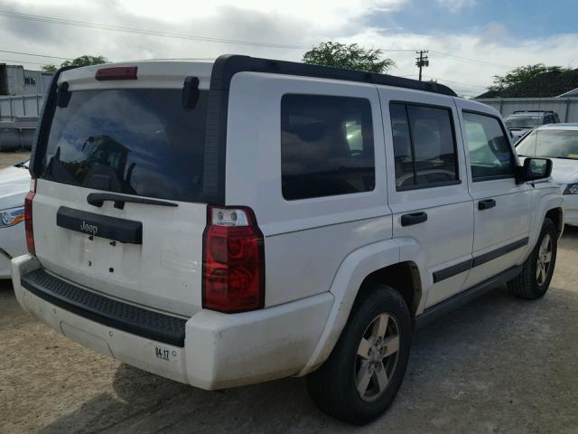 1J8HH48K06C204967 - 2006 JEEP COMMANDER WHITE photo 4