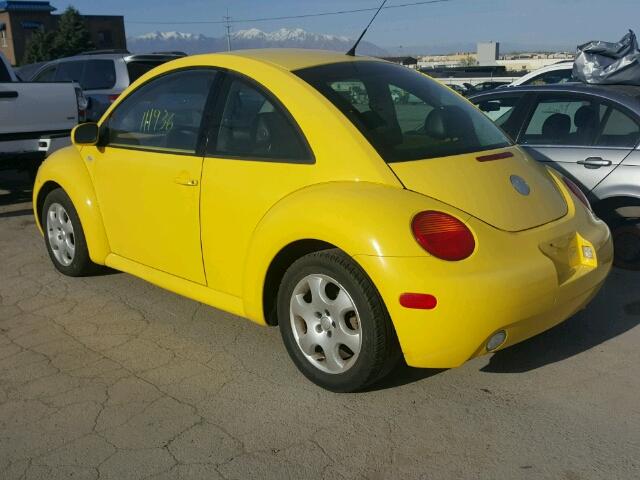 3VWCK21C62M453077 - 2002 VOLKSWAGEN NEW BEETLE 黄色 照片 3