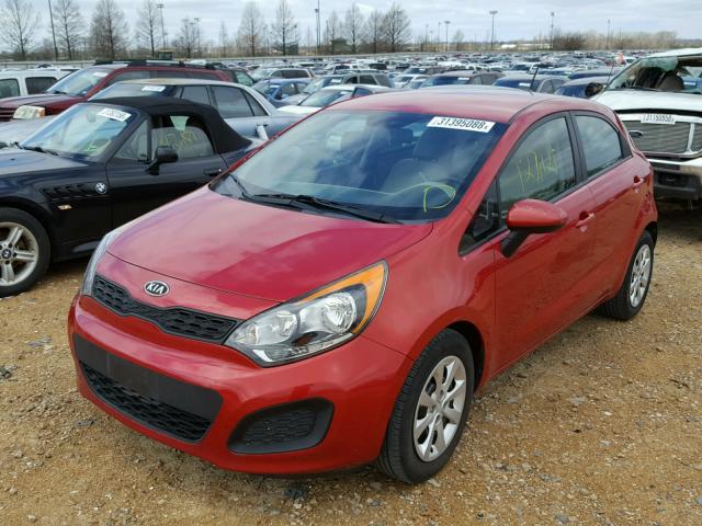 KNADM5A32C6031938 - 2012 KIA RIO LX RED photo 2