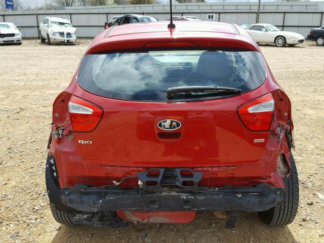 KNADM5A32C6031938 - 2012 KIA RIO LX RED photo 9