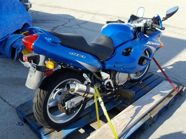 JS1GN79A1Y2101689 - 2000 SUZUKI GSX600 F BLUE photo 4