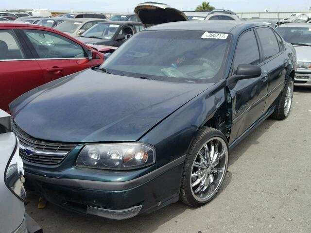 2G1WH55K219123406 - 2001 CHEVROLET IMPALA GREEN photo 2