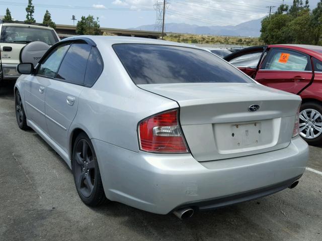 4S3BL676X54206634 - 2005 SUBARU LEGACY GT SILVER photo 3