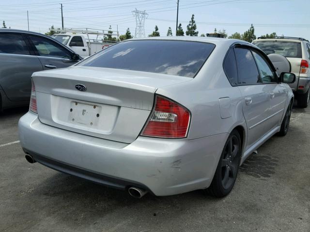 4S3BL676X54206634 - 2005 SUBARU LEGACY GT SILVER photo 4