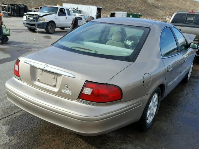 1MEFM50U42G639246 - 2002 MERCURY SABLE GS GOLD photo 4