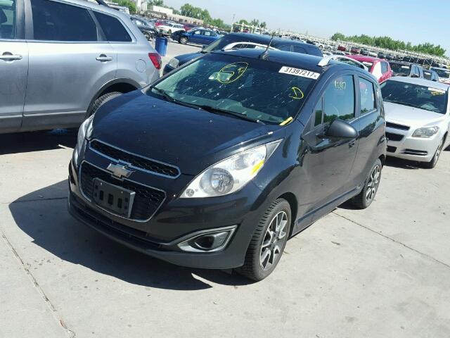 KL8CF6S90DC504958 - 2013 CHEVROLET SPARK 2LT BLACK photo 2