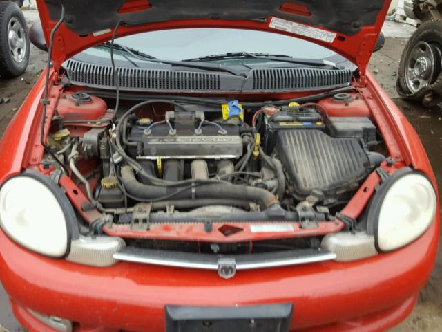 1B3ES46C21D187892 - 2001 DODGE NEON SE RED photo 7