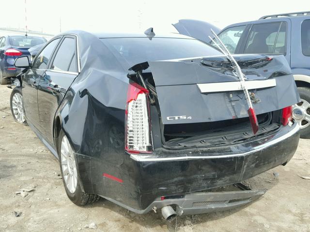 1G6DC5E59C0146320 - 2012 CADILLAC CTS BLACK photo 3