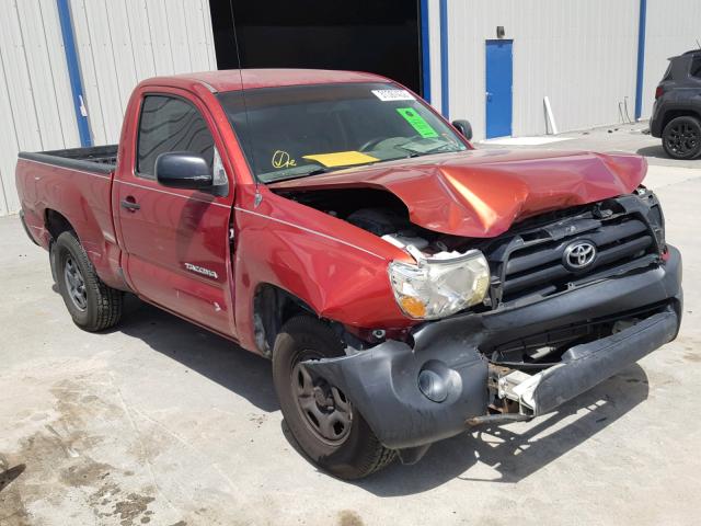 5TENX22N36Z290359 - 2006 TOYOTA TACOMA RED photo 1