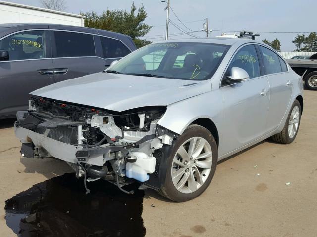2G4GM5EX0H9165971 - 2017 BUICK REGAL SILVER photo 2