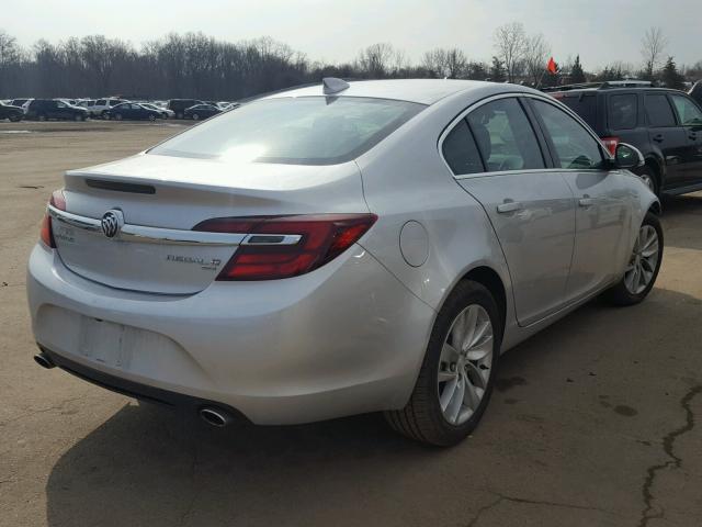 2G4GM5EX0H9165971 - 2017 BUICK REGAL SILVER photo 4