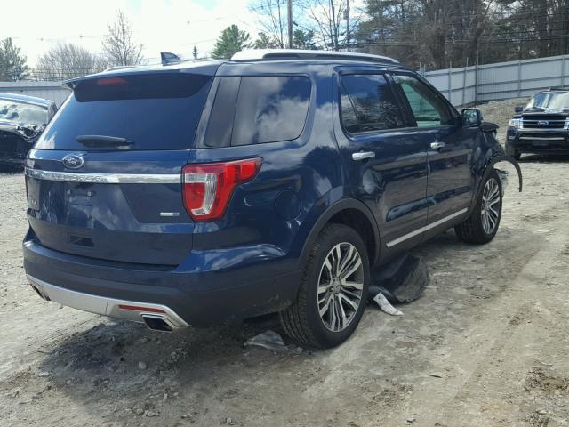 1FM5K8HTXHGC59123 - 2017 FORD EXPLORER P BLUE photo 4