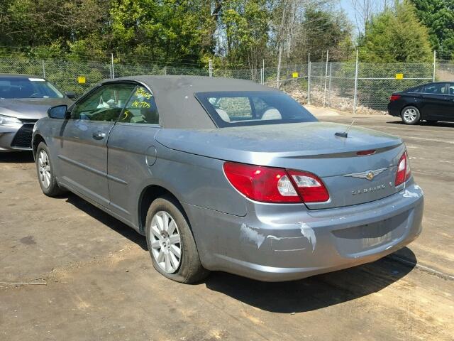 1C3LC45K58N642965 - 2008 CHRYSLER SEBRING GRAY photo 3