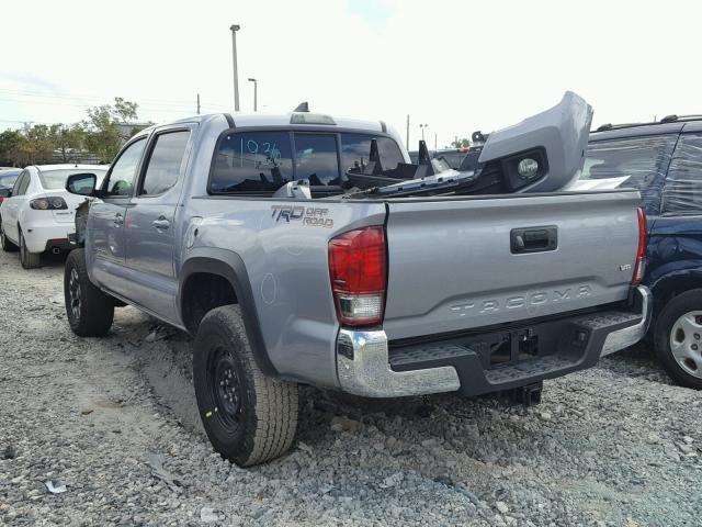 3TMAZ5CN5GM015115 - 2016 TOYOTA TACOMA DOU SILVER photo 3