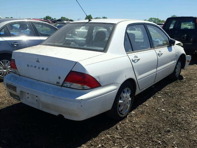 JA3AJ26E62U075442 - 2002 MITSUBISHI LANCER ES WHITE photo 4