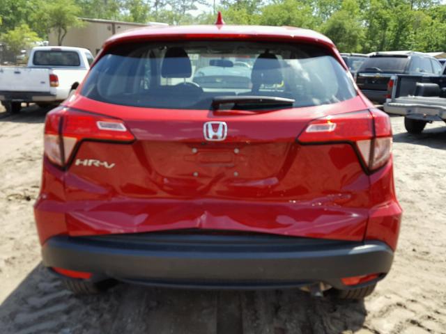 3CZRU5H30HM726614 - 2017 HONDA HR-V LX RED photo 9