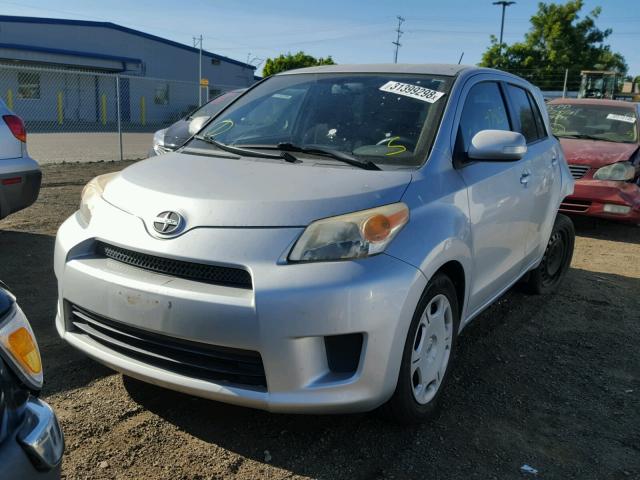 JTKKU10428J006824 - 2008 TOYOTA SCION XD SILVER photo 2