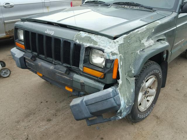 1J4FF47S1YL152011 - 2000 JEEP CHEROKEE S GREEN photo 9