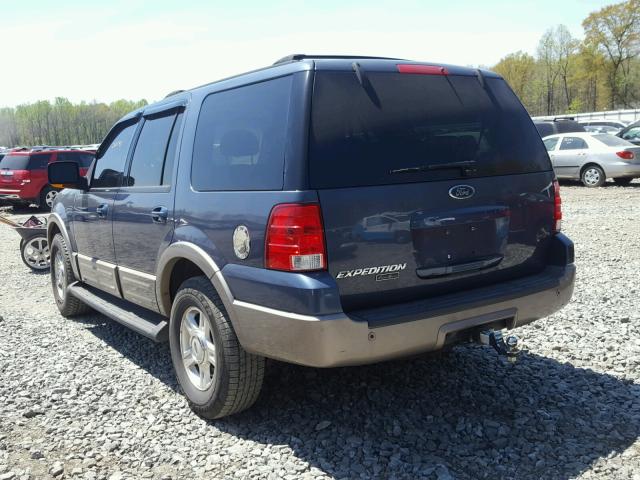 1FMRU17W33LA57626 - 2003 FORD EXPEDITION BLUE photo 3