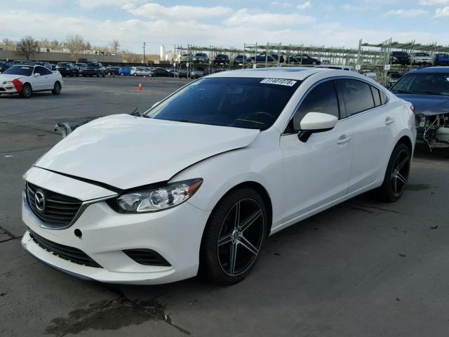 JM1GJ1V59F1192107 - 2015 MAZDA 6 TOURING WHITE photo 2