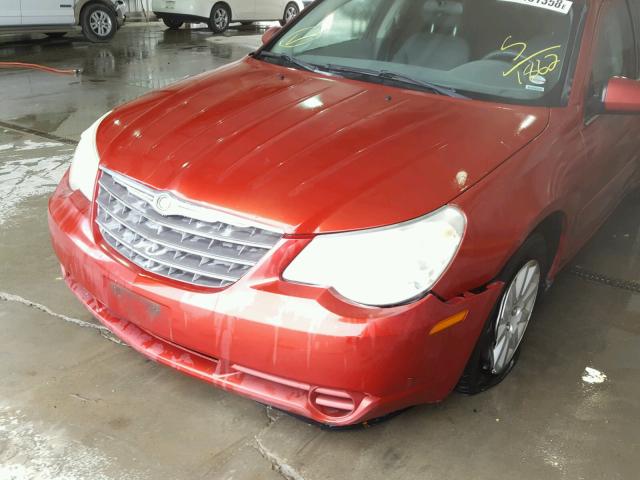 1C3LC46K97N541862 - 2007 CHRYSLER SEBRING RED photo 9