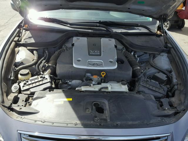 JNKCV64E18M124725 - 2008 INFINITI G37 BASE CHARCOAL photo 7