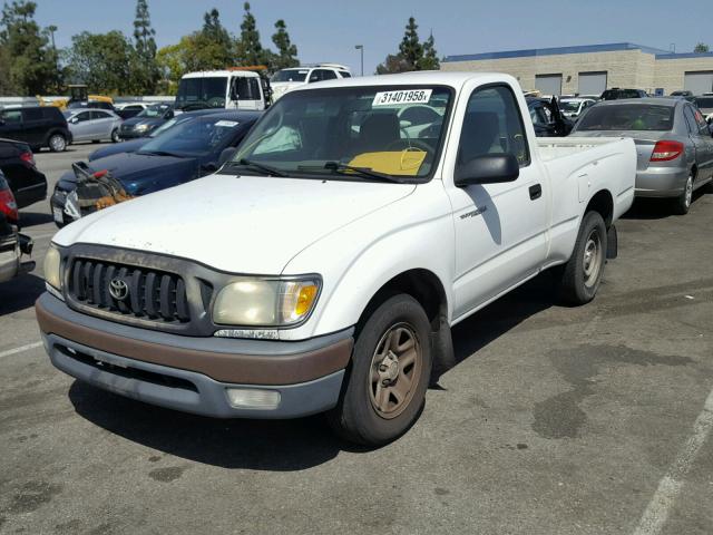 5TENL42N84Z375007 - 2004 TOYOTA TACOMA WHITE photo 2