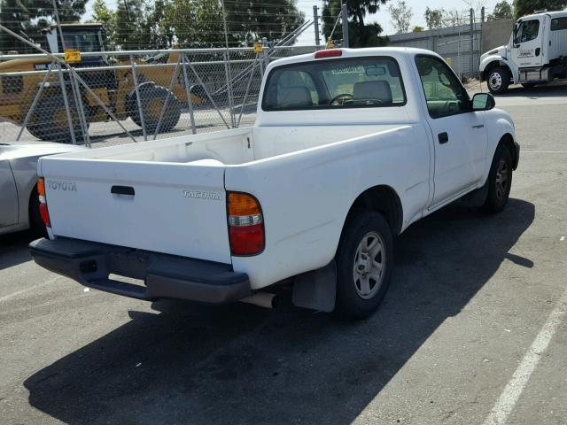 5TENL42N84Z375007 - 2004 TOYOTA TACOMA WHITE photo 4