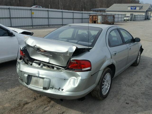 1C3EL56R14N299060 - 2004 CHRYSLER SEBRING LX GRAY photo 4