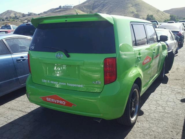 JTLKE50E181007584 - 2008 TOYOTA SCION XB მწვანე ფოტო 4