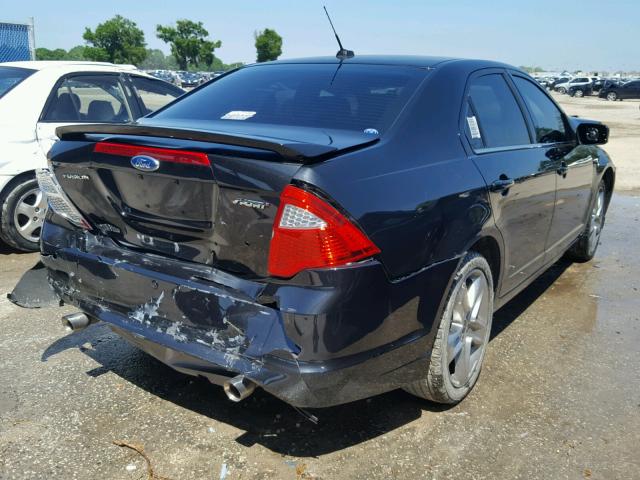 3FAHP0KC9CR254807 - 2012 FORD FUSION SPO BLACK photo 4