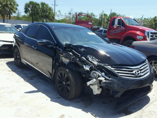 KMHFG4JG1CA125754 - 2012 HYUNDAI AZERA BLACK photo 1