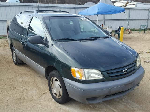 4T3ZF13C41U385318 - 2001 TOYOTA SIENNA LE GREEN photo 1