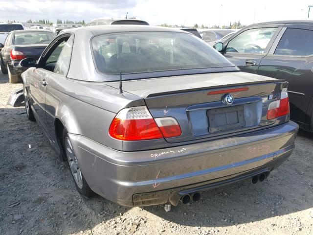 WBSBR93452EX22726 - 2002 BMW M3 GRAY photo 3
