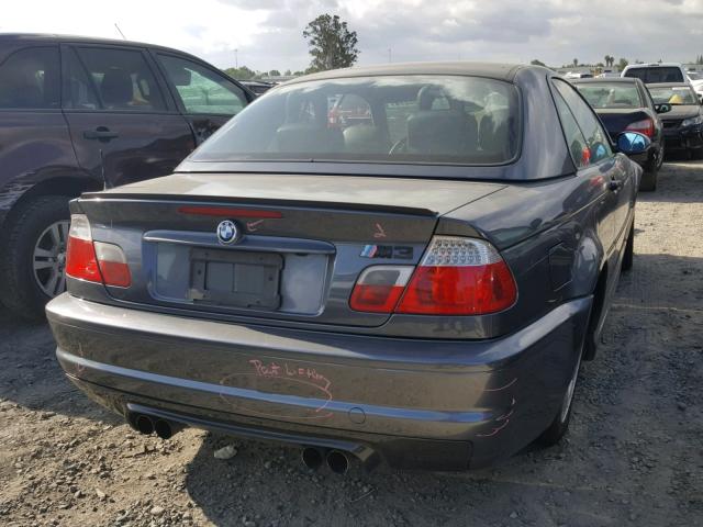 WBSBR93452EX22726 - 2002 BMW M3 GRAY photo 4