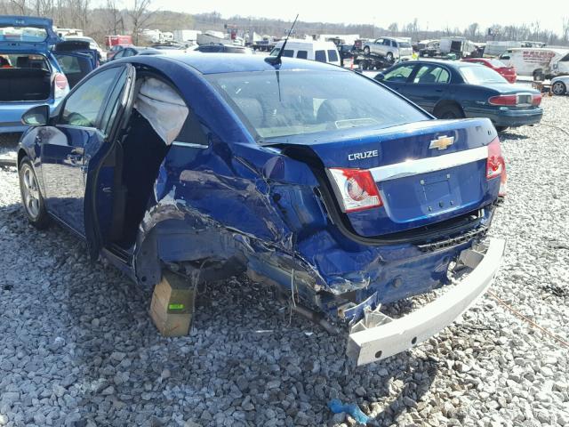 1G1PC5SB5D7126409 - 2013 CHEVROLET CRUZE LT BLUE photo 3