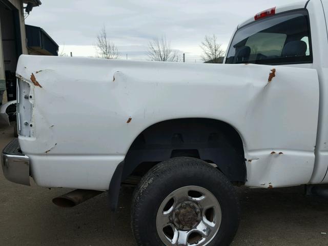 3D7KU28C34G251190 - 2004 DODGE RAM 2500 S WHITE photo 9