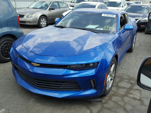 1G1FB1RX2H0104892 - 2017 CHEVROLET CAMARO LT BLUE photo 2