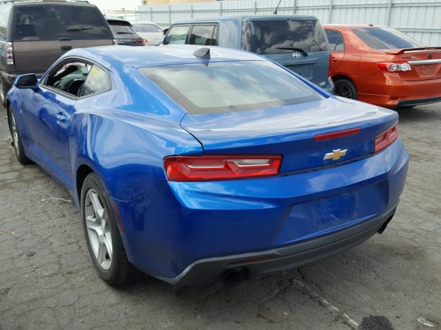 1G1FB1RX2H0104892 - 2017 CHEVROLET CAMARO LT BLUE photo 3