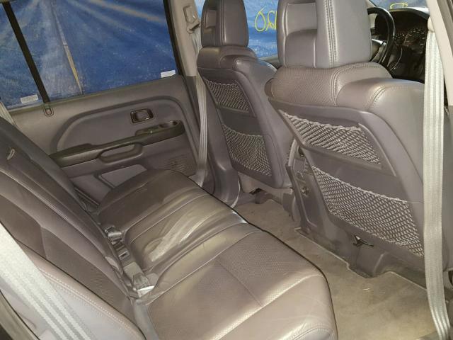 5FNYF18535B056885 - 2005 HONDA PILOT EXL BLACK photo 6