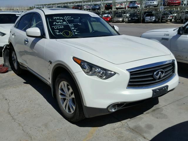 JN8CS1MW4DM174197 - 2013 INFINITI FX37 WHITE photo 1