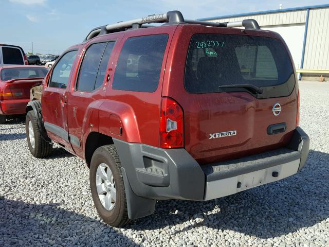 5N1AN0NW0DN824751 - 2013 NISSAN XTERRA X RED photo 3